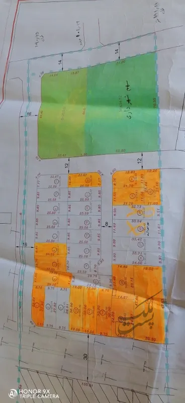 ۳۰۰ متر مربع زمین تفکیک شده سیمین شهر