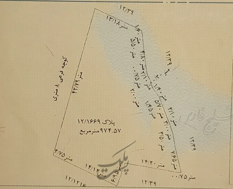 زمین سنددار با متراژ۹۷۴متر مربع | فروش مسکونی | زمین | شفت | پست ملک