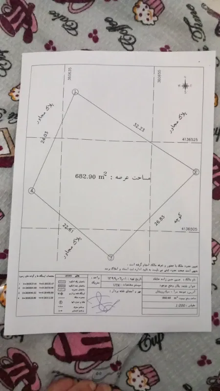 زمین ۳۳۸متر دور دیوار